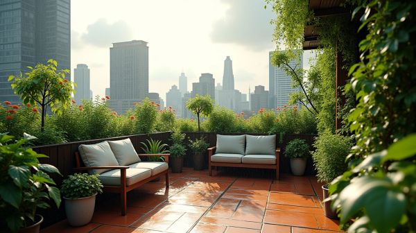 Maîtriser la toiture terrasse végétalisée pour un espace vert optimal