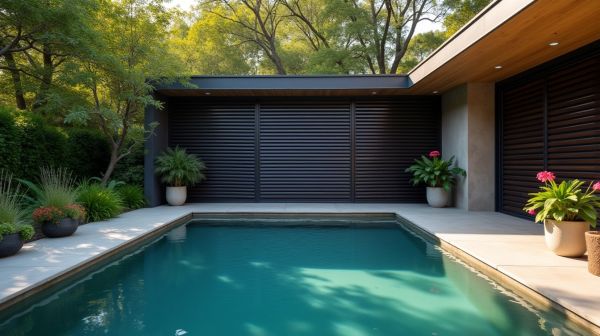 Transformez votre jardin avec une piscine coque moderne et volet immergé